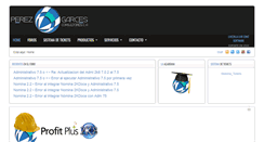 Desktop Screenshot of perezgarcesconsultores.com
